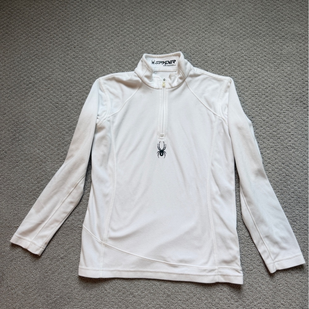 Spyder White Pullover with Logo